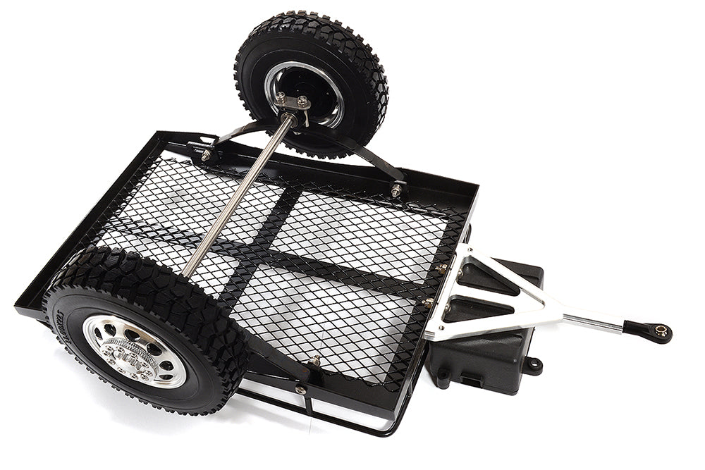 Realistic Leaf Spring 1/10 Size Low Side Trailer 300x205x113mm for Scale Crawler