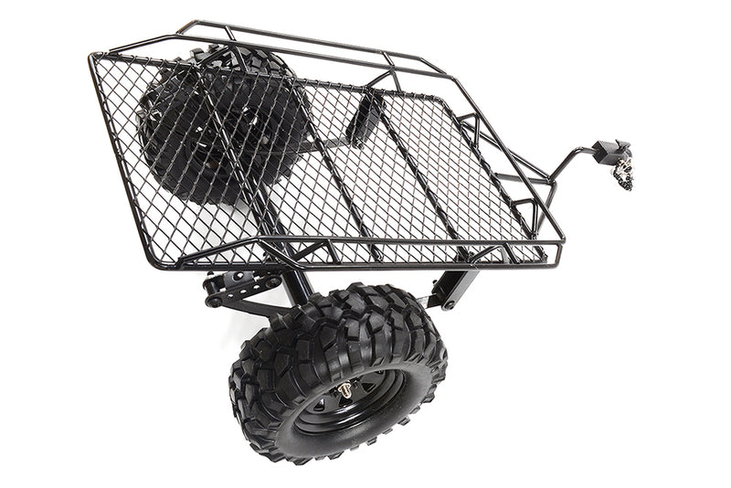 Realistic Leaf Spring 1/10 Size Low Side Trailer 305x210x140mm for Scale Crawler