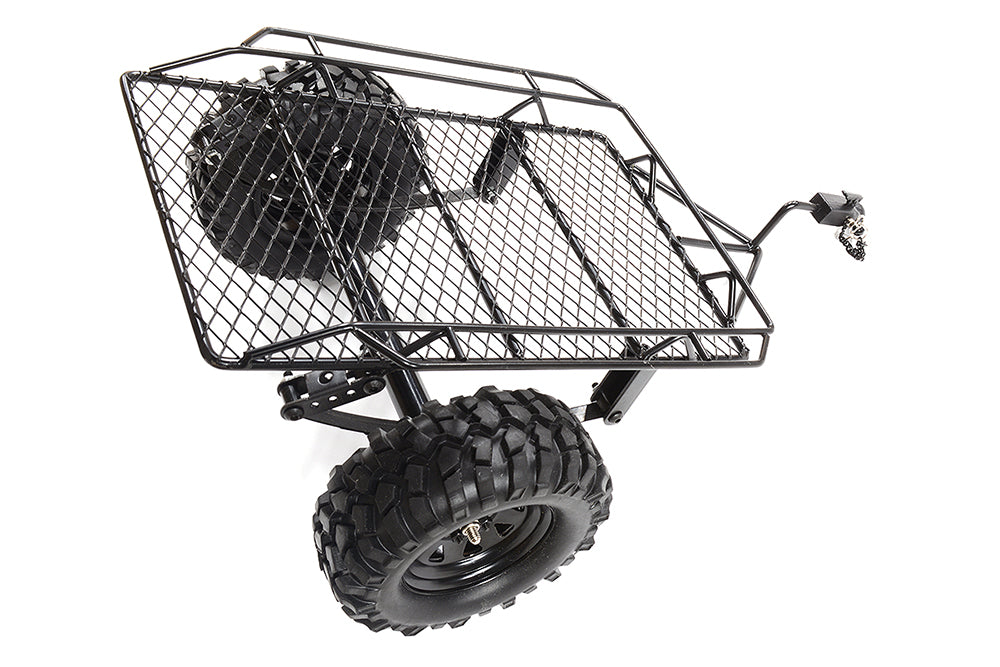 Realistic Leaf Spring 1/10 Size Low Side Trailer 305x210x140mm for Scale Crawler