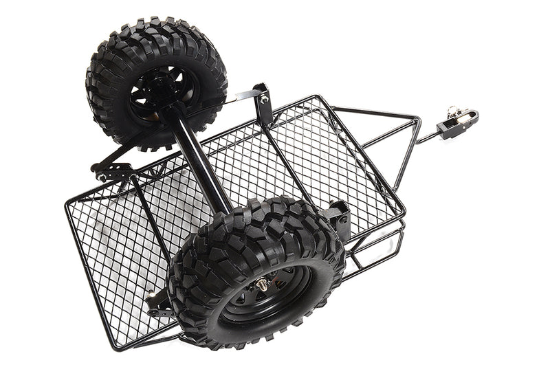 Realistic Leaf Spring 1/10 Size Low Side Trailer 305x210x140mm for Scale Crawler