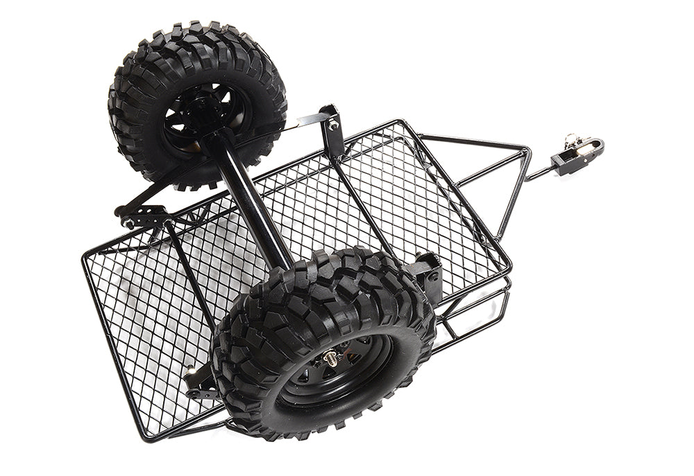 Realistic Leaf Spring 1/10 Size Low Side Trailer 305x210x140mm for Scale Crawler