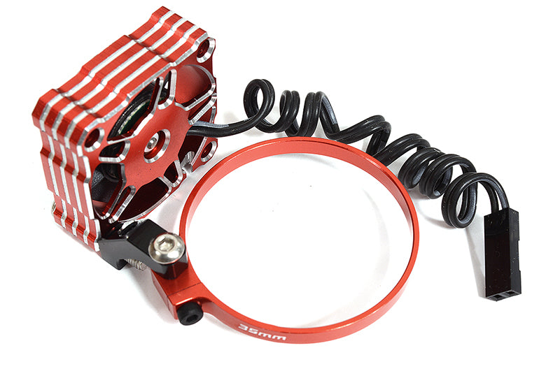 30x30x10mm High Speed Cooling Fan+Clamp Type Mount for 35-36mm O.D. Motor