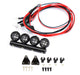 Realistic Roof Top Spot LED (4) Light Set for 1/16, 1/18 & WPL L=66mm