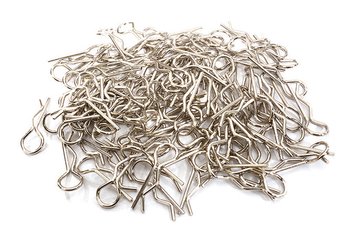 Bent-Up Body Clips (100) for 1/10 Scale RC (LxW=24x8mm)