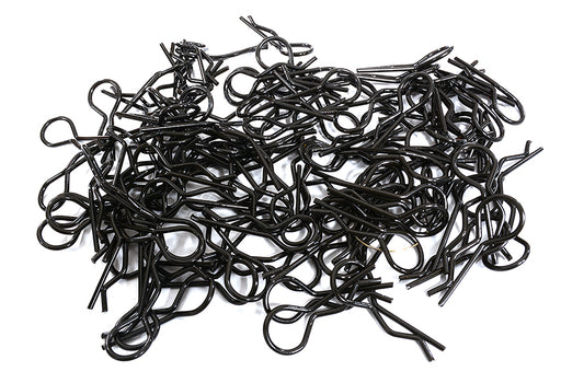 Bent-Up Body Clips (100) for 1/8 Scale RC (LxW=33x12mm)