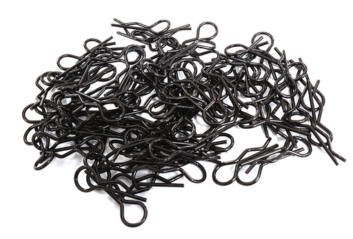 Bent-Up Body Clips (100) for 1/10 Scale RC (LxW=24x8.5mm)