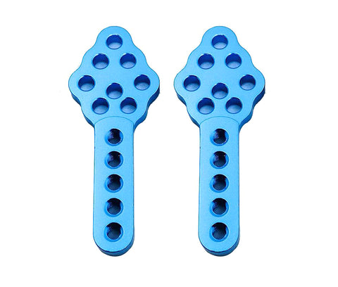 Billet Machined Add-On Shock Mounting Plates for Axial 1/10 SCX-10 Type Crawlers