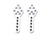 Billet Machined Add-On Shock Mounting Plates for Axial 1/10 SCX-10 Type Crawlers