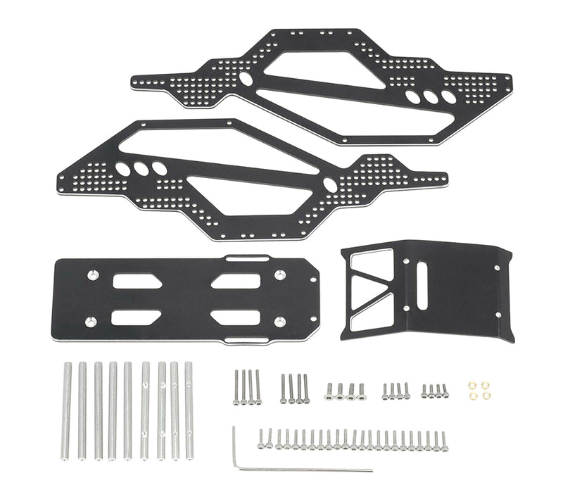 Aluminum Rock Racer Chassis Conversion for Axial 1/24 SCX24 Rock Crawler