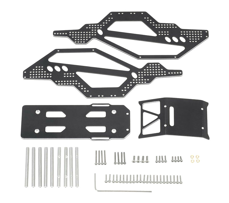 Aluminum Rock Racer Chassis Conversion for Axial 1/24 SCX24 Rock Crawler