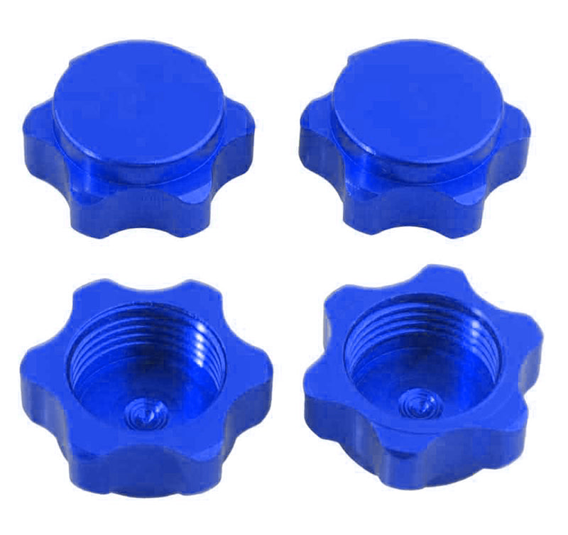 Billet Machined Aluminum 17mm Hex Hub Covers for 1/8 Buggy and Monster Truck
