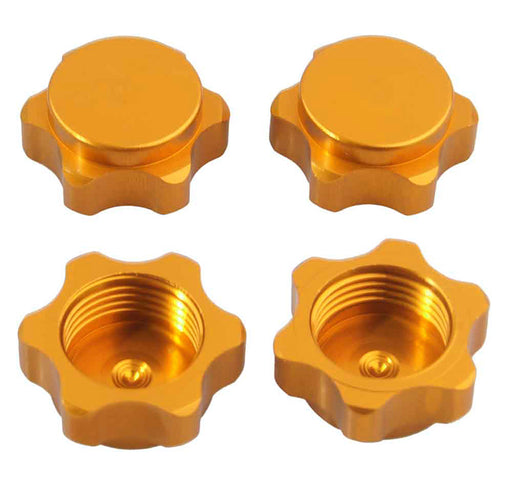 Billet Machined Aluminum 17mm Hex Hub Covers for 1/8 Buggy and Monster Truck