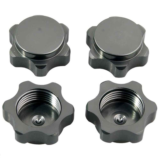 Billet Machined Aluminum 17mm Hex Hub Covers for 1/8 Buggy and Monster Truck