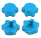 Billet Machined Aluminum 17mm Hex Hub Covers for 1/8 Buggy and Monster Truck