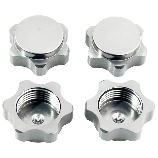 Billet Machined Aluminum 17mm Hex Hub Covers for 1/8 Buggy and Monster Truck