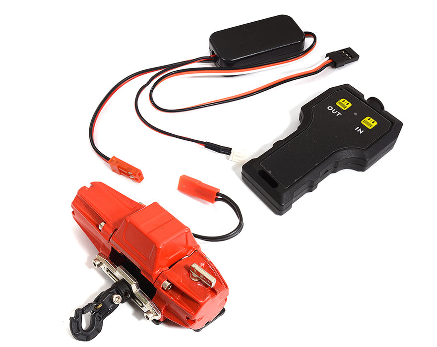Realistic Heavy-Duty High Torque Winch w/ Remote Control for 1/10 Scale Crawler