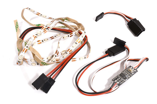 Bright LED Light Stripes 2x500mm w/ Control Board for RC Scale Model Application