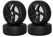 Rubber Tires, Wheels & Inserts TK03 Style w/ 17mm Hex for 1/8 Buggy Size 4pcs.