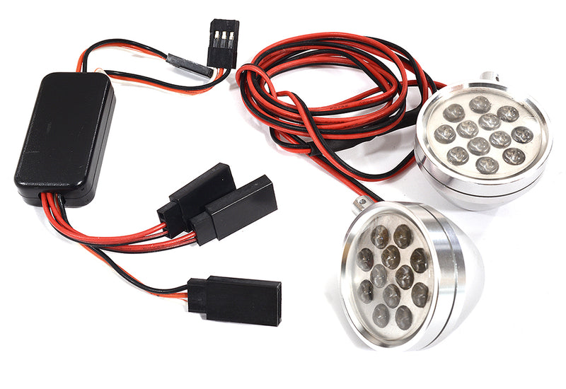 LED Spot Light Set w/ Metal Housings & Control Box for 1/5, 1/8 & 1/10 Scale