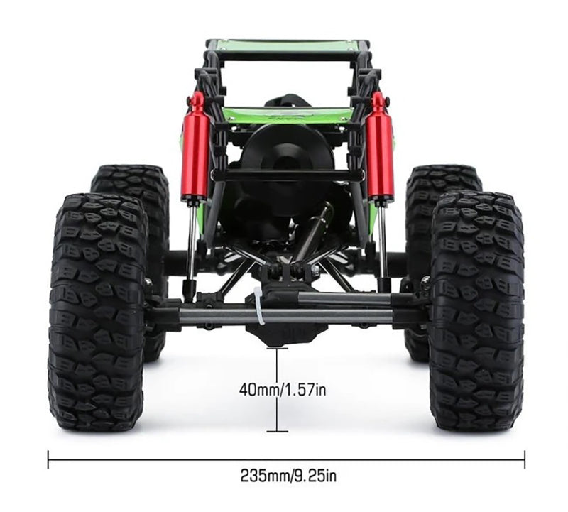 1/10 Scale RC Rock Bouncer Chassis Kit w/ Tires & Wheels (No Electronics) | Trail Racer 4WD Scale ARTR