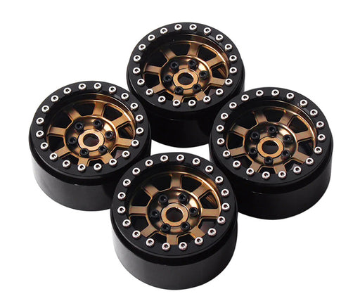 1.9 Size Billet Machined Alloy Wheel (4) for 1/10 Scale Off-Road Crawler