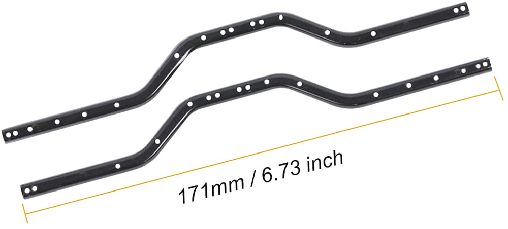 Metal Chassis Rails for Axial 1/24 SCX24 Rock Crawler