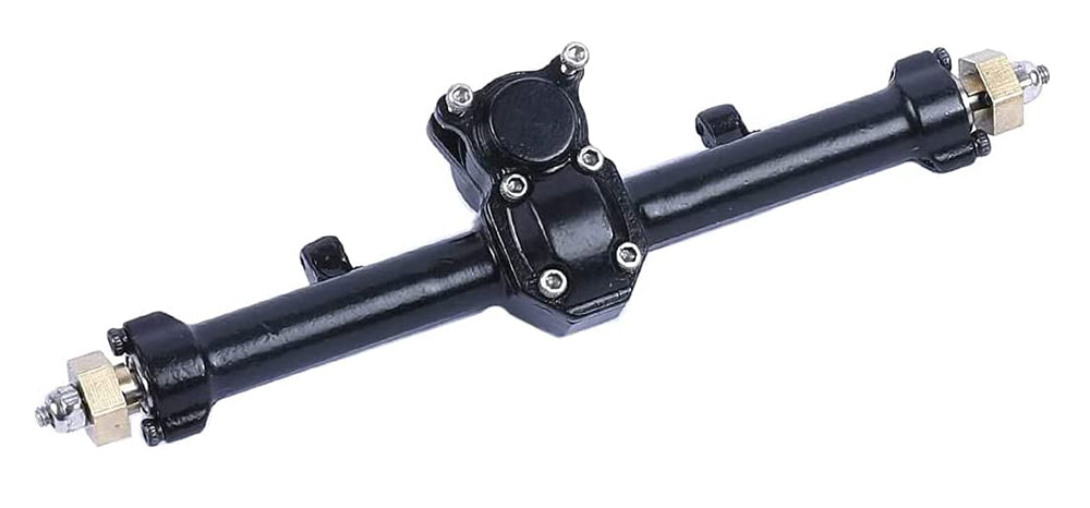 Billet Machined Alloy Complete Rear Axle for Axial 1/24 SCX24 Rock Crawler