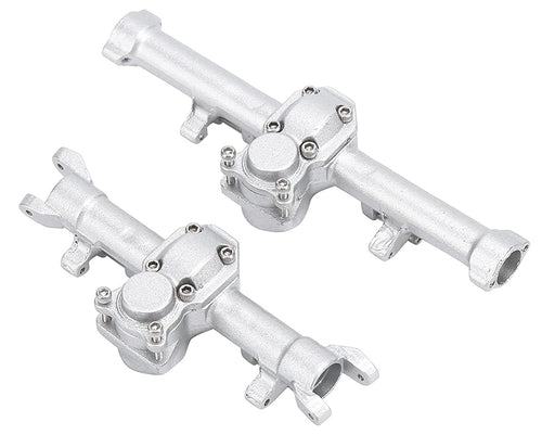 Billet Machined Alloy Front & Rear Axle Housings for Axial 1/24 SCX24 Crawler