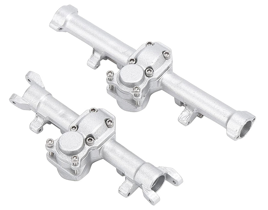 Billet Machined Alloy Front & Rear Axle Housings for Axial 1/24 SCX24 Crawler