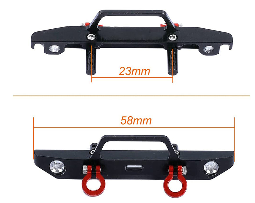 Billet Machined Front Bumper for Axial 1/24 SCX24 Rock Crawler