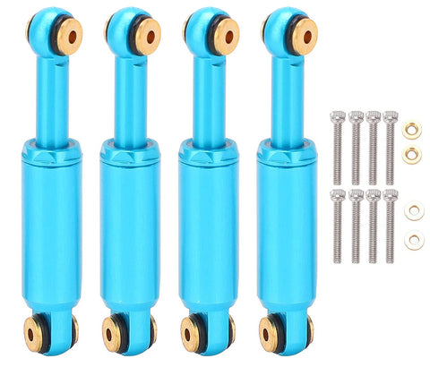 Billet Machined Alloy Shocks (4) for Axial 1/24 SCX24 Rock Crawler