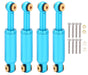 Billet Machined Alloy Shocks (4) for Axial 1/24 SCX24 Rock Crawler