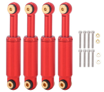 Billet Machined Alloy Shocks (4) for Axial 1/24 SCX24 Rock Crawler