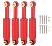 Billet Machined Alloy Shocks (4) for Axial 1/24 SCX24 Rock Crawler
