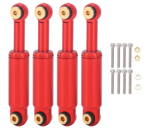 Billet Machined Alloy Shocks (4) for Axial 1/24 SCX24 Rock Crawler