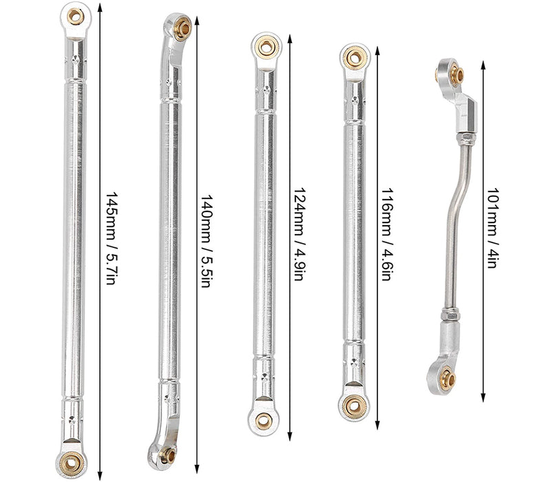 Billet Machined Alloy Linkage Set for Axial 1/10 SCX10 III