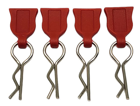 Plastic Easy Pulls (4) w/ Body Clips for 1/10 Scale