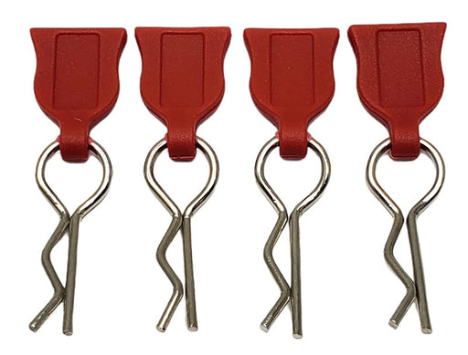 Plastic Easy Pulls (4) w/ Body Clips for 1/10 Scale