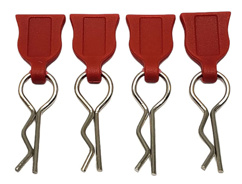 Plastic Easy Pulls (4) w/ Body Clips for 1/10 Scale