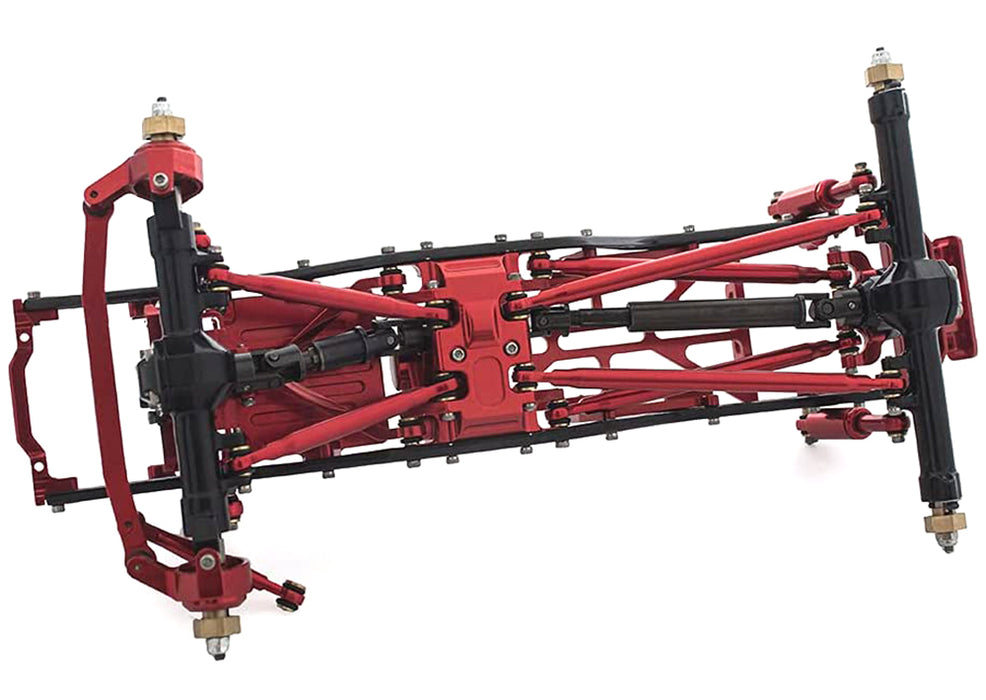 Complete Alloy Conversion Kit w/ 133 Wheelbase for 1/24 SCX24 Deadbolt Crawler