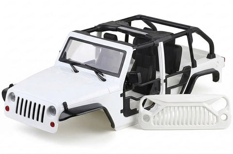 Realistic JC10 Hard Plastic Body Kit for 1/10 Scale Off-Road Crawler WB=313mm