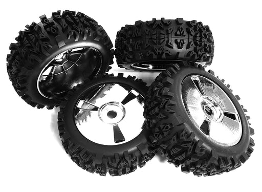 Tires, Wheels & Inserts TK34 Style w/ 17mm Hex for 1/8 Buggy Size 4pcs OD=120mm