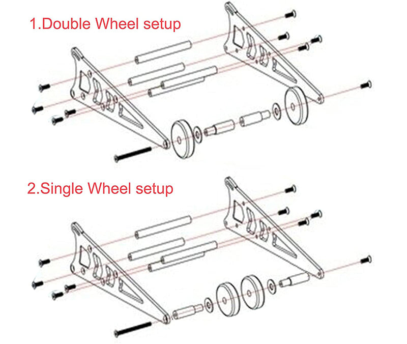 Black Alloy Machined Wheelie Bar for Traxxas 1/10 Slash 2WD | Slash 2WD XL5 & VXL | Drag Slash