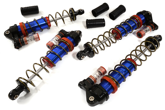 Blue Billet Machined Piggyback Shock Set for Arrma 1/10 Granite 4X4 3S BLX