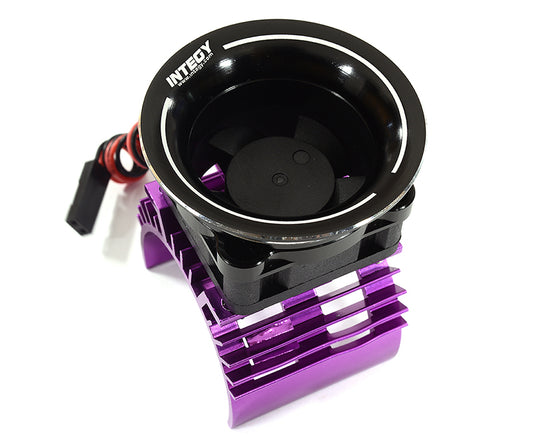 36mm Motor Heatsink + 30x30mm Fan w/ Intake Ram Funnel for Most 1/10 RC