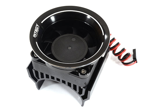 36mm Motor Heatsink + 40x40mm Fan w/ Intake Ram Funnel for Most 1/10 RC Crawler