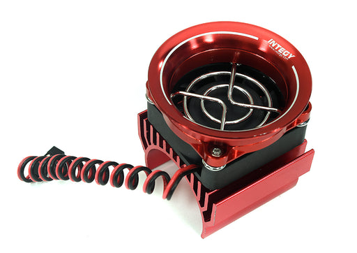 36mm Motor Heatsink + 40x40mm Fan w/ Intake Ram Funnel for Most 1/10 RC Crawler