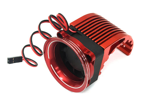 42mm Motor Heatsink + 40x40mm Fan w/ Intake Ram Funnel for Most 1/8 & 1/10 RC