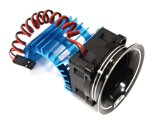 28mm Motor Heatsink + 25x25mm Cooling Fan w/Intake Ram Funnel for 380 & 390 Size