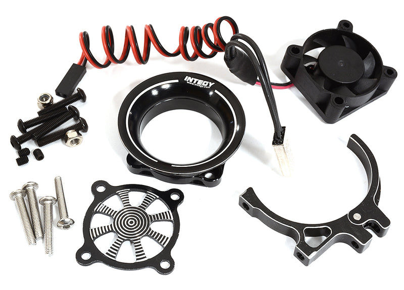 Thermo Controlled 30x30mm Fan w/ Intake Ram Funnel for 35-36mm Motor 540 & 550
